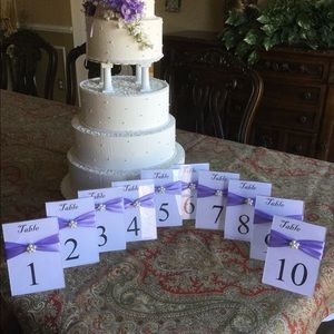 Wedding Table Number Holder